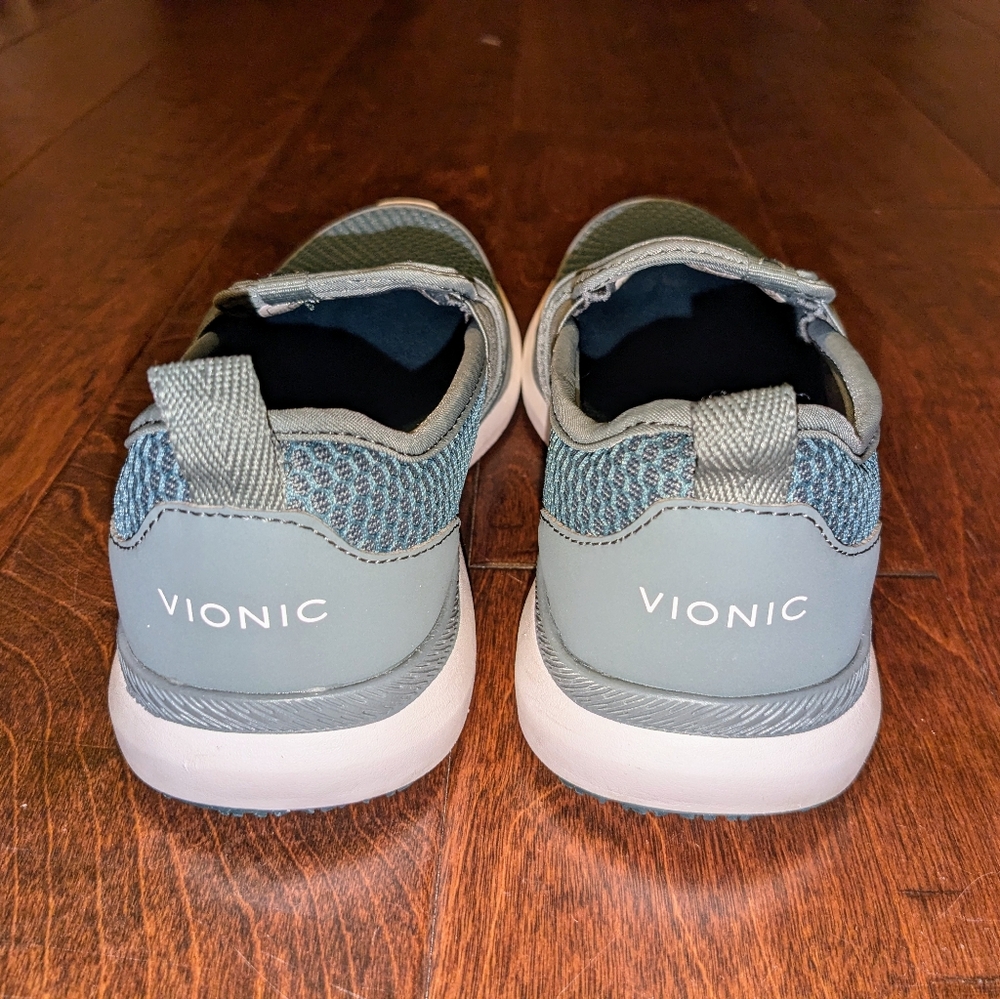 Vionic Womens Julianna Sz 5 Sage Green Slip-on Sneaker Mesh Work Shoe Comfort - Picture 6 of 12